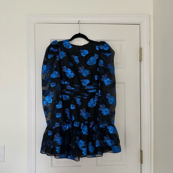 ZARA black and blue metallic mini dress | Size XS - Picture 9 of 10